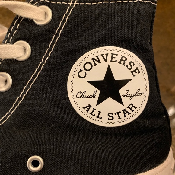 Converse Chuck Taylor All Star Black and White High-Tops - Picture 8 of 8